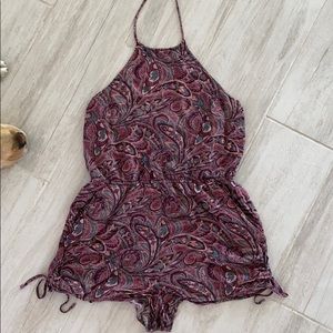 Patterned romper